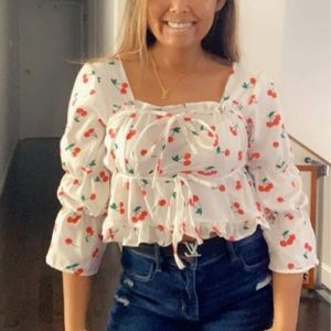 Cherry crop top
